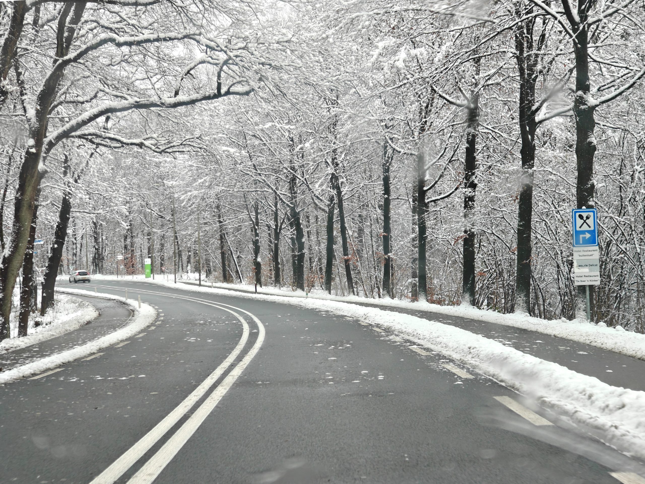 Winters slot van januari met sneeuw en kou